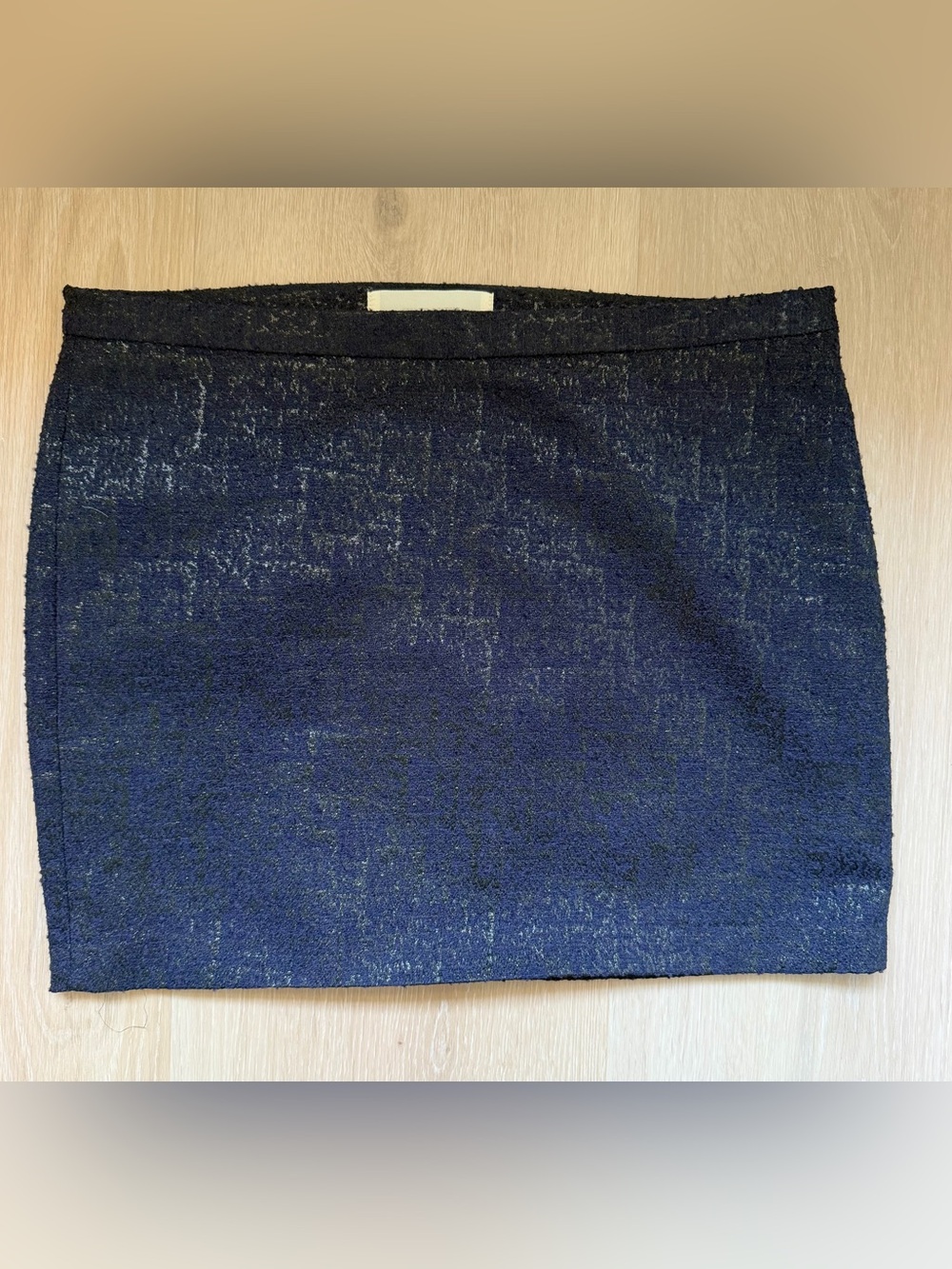 Mauro Grifoni Navy Textured Mini Skirt